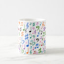 Buscar notas musicales tazas Clef