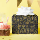 Buscar símbolos egipcios papel de regalo Jeroglíficos