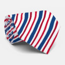 Buscar rayas rojas y azules corbatas Blanco