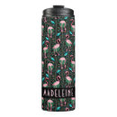 Buscar flamenco rosado tazas Monograma
