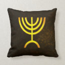Buscar menorah cojines Hebreo