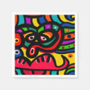 Buscar arte abstracto servilletas Único