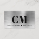 Buscar metal tarjetas de visita Estilista de cabello