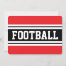 Buscar fútbol invitaciones Negro