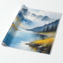Buscar montañas papel de regalo Invierno