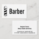 Buscar barbershop tarjetas de visita Barra de barbero