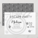 Buscar escape invitaciones Fiesta de escape