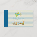 Buscar tren del juguete tarjetas de visita Cuidado de niños