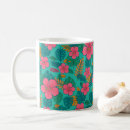 Buscar hojas de palma tazas Patrón tropical