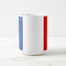 Buscar bandera francesa tazas Azul