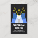 Buscar iluminación tarjetas de visita Servicios eléctricos
