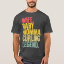 Buscar greeting camisetas Curling quote