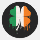Buscar trébol cuatro pegatinas Irlandés