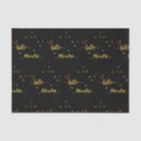 Buscar negro del oro papel de seda Para ella