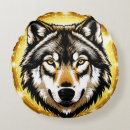 Buscar lobo salvaje cojines Retrato