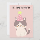 Buscar fiesta del gato tarjetas General y unisex
