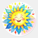Buscar cara alegre pegatinas Sol