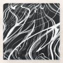 Buscar mármol blanco y negro posavasos Abstracto