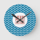 Buscar transparente relojes de pared Azul