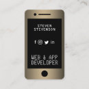 Buscar smartphone tarjetas de visita Diseño