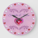 Buscar rosa brillante relojes de pared Para ellos