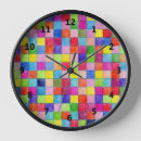 Buscar colorido relojes de pared Mosaico