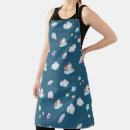 Buscar de la princesa delantales Azul