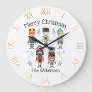 Buscar feliz navidad relojes de pared Acuarela