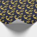 Buscar ancla papel de regalo Azules marinos