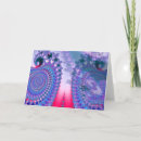 Buscar arte del fractal tarjetas Púrpura
