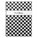 Buscar a cuadros blanco y negro libretas Moderno