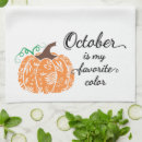 Buscar naranja y negro paños de cocina Octubre
