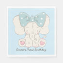 Buscar elefante servilletas Azul