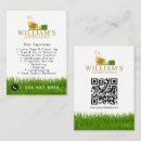 Buscar mantenimiento del jardín tarjetas de visita Código qr