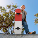 Buscar rojo y blanco tablas de skate General y unisex