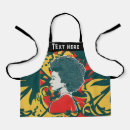 Buscar afro delantales Negro