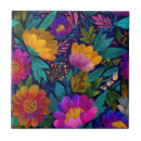 Buscar flores elegantes azulejos General y unisex