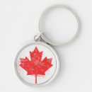 Buscar bandera de canadá llaveros Hoja de arce
