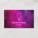 Buscar bombillas tarjetas de visita Electricidad