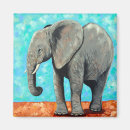 Buscar elefante lindo imanes Azul