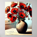 Buscar amapolas rojas posters Rojo
