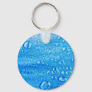 Buscar gotas de agua llaveros Azul