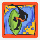 Buscar persona que practica surf pegatinas Tabla hawaiana