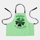 Buscar verde irlandés delantales Día de san patricio