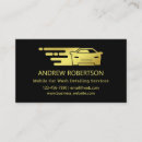 Buscar auto detailing tarjetas de visita Lavado de presión
