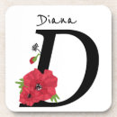 Buscar letra d posavasos Flores