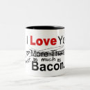 Buscar amo el tocino tazas Amor