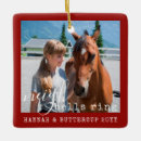 Buscar caballo adornos Rojo