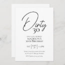 Buscar treinta sucios invitaciones General y unisex