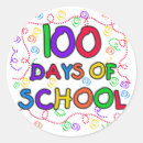 Buscar 100 días de escuela pegatinas Educación